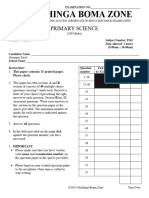 2024 - MHG Boma Zone-Primary Science STD 8 Mock