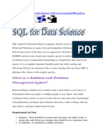 SQL For Data Science