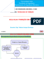 Aula 03 e 04 Fundicao em Areia. Envelope.