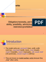 Modal Verbs Obligation Permission Advice