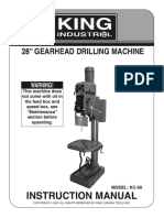 Instruction Manual - King Canada KC-50