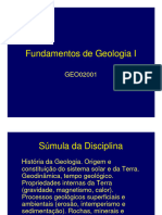 Fundamentos de Geologia I Apresentacao