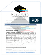 Diamond Offshore Drilling Inc Job Offer Letter