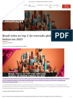 Brasil Volta Ao Top 3 Do Mercado Global de Higiene e Beleza em 2023 - ABRE