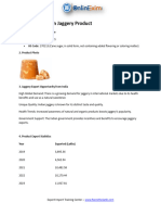 Jaggery Export Report