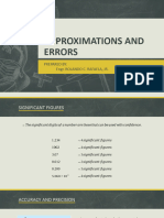 03 Approximations and Errors