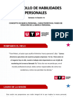 Desarrollo de Habilidades Personales: Semana 15 Sesión 15