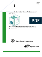 Product Maintenance Information: Contact-Cooled Rotary Screw Air Compressor