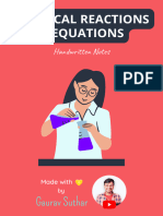 Chemical Reactions and Equations