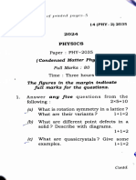 Condensed Matter Physics