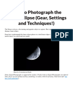 How To Photograph The Lunar Eclipse (Gear, Settings and Techniques!)