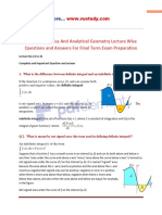 MTH101 Final Term Solved Subjective Lecture 23 To 45