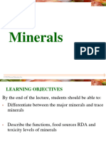 Minerals - Major Minerals (Power Point Presentation)