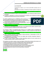 em Relação Aos Conselhos e Conferências de Saúde, A Lei Nº 8.142 de 28/12/1990, Conhecida Como Lei Orgânica Complementar Do SUS, Dispõe Que