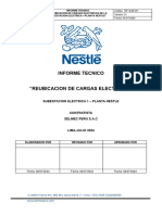 Informe Tecnico Reubicacion de Cargas de Tableros Electricos Subestacion Electrica 1-Planta Nestle