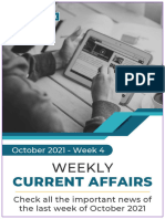 Weekly Current Affairs October 2021 Week 4 PDF - Compressed