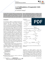 I2-Promoted Direct C H Sulfenylation of Isoquinolin-1 (2H) - Ones With Sulfonyl Chorides