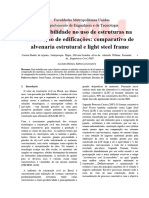 TCC - Sustentabilidade No Uso de Estruturas Na Construção de Edificações Comparativo de Estruturas de Alvenaria e Steall Com Comentários