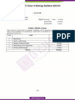 ISC Class 12 Biology Syllabus 2023 24