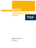 SAP S4F20 - ES - Col17 Procesos Empresariales en Contabilidad Interna en SAP S4HANA - Ejercicios