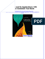 Full Download Calculus and Its Applications 14th Edition Goldstein Test Bank All Chapter 2024 PDF