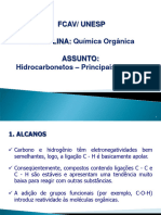 Principais Reacoes para Hidrocarbonetos 2017