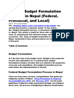 Budget Process of Nepal