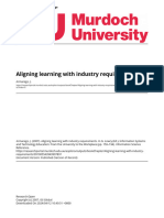 47 - Aligning Learning With Industry Requirements in Information Systems and Technology Education From The University To The Workplace