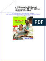 Full Download Century 21 Computer Skills and Applications Lessons 1-90 10th Edition Hoggatt Test Bank All Chapter 2024 PDF