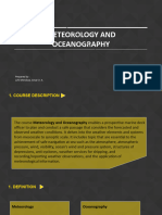 Meteorology and Oceanography