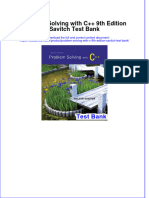 Full Download Problem Solving With C++ 9th Edition Savitch Test Bank All Chapter 2024 PDF