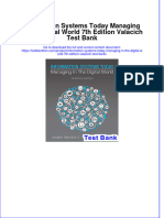 Full Download Information Systems Today Managing in The Digital World 7th Edition Valacich Test Bank All Chapter 2024 PDF