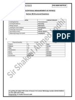 9th Class Numericals Notes Physics