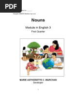 MODULE MARCHAN - English Grade 3a