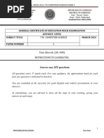 795 CSC 2022 Paper 2 Nal Mock 2024