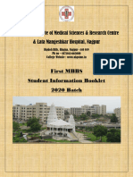 I MBBS Student Information Booklet 2020