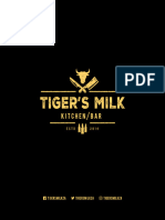 Tigers Milk Menu