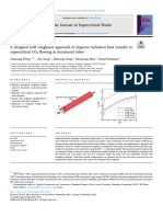 A Designed Wall Roughness Approach To Improve Turbulent Heat Transfer To