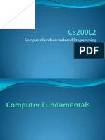 Computer Fundamentals and Programming