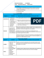 Programa Analitico Secundaria Primer Grado