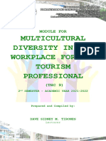 Module 2 Multicultural Diversity in The Workplace For The Tourism Professional THC 9 1