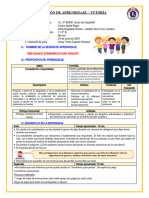 Sesión 02 - Tutoría - Empleamos Sombreros para Pensar