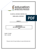 Maths QP GR 11 Sept 2022