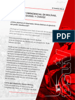 Poder Obediencial en Bolívar Dussel y Chávez