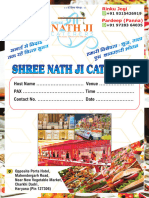 Shree Nath Menu 2023