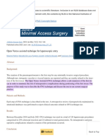 Important Article - Open Veress Assisted Technique For Laparoscopic Entry - PMC