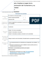 Examen - (AAB01) HUMANISMO