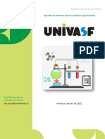 Apostila de Química Geral e Analítica Experimental2022.1