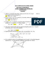 Coordinate Geometry HYE Rev WS AK