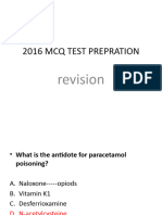 2016 MCQ Test Prepration